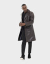 Bryson Men's Leather Fall Trench Coat